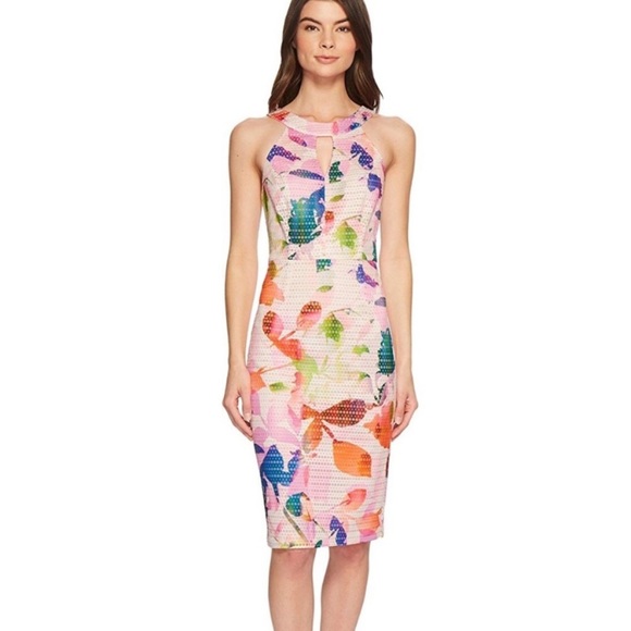 Trina Turk Floral Tropical Multicolor Halter Dress - Picture 6 of 11